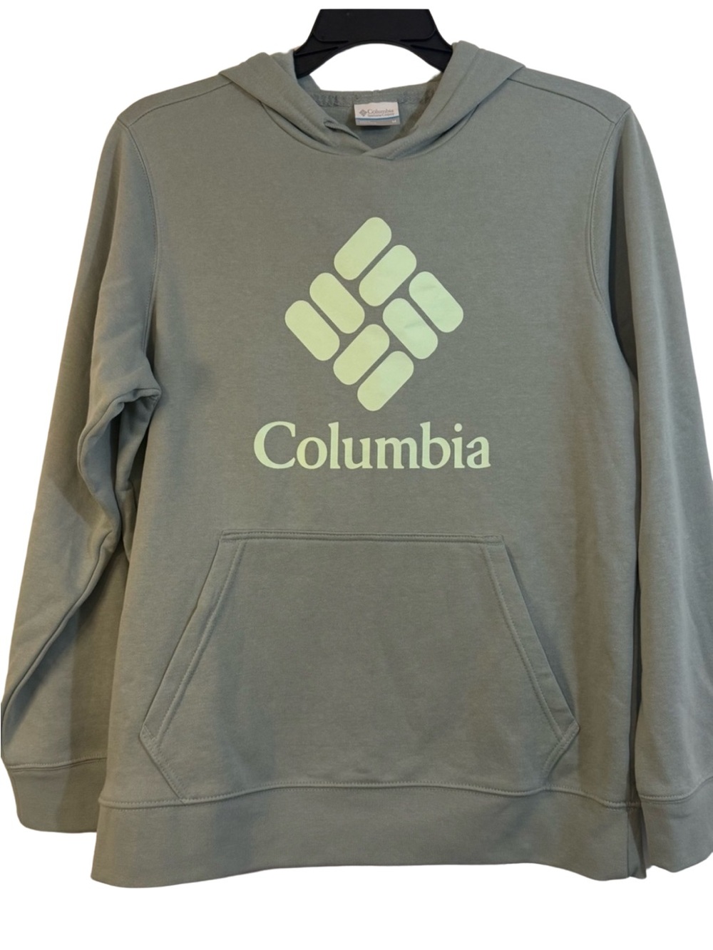 Columbia Trek Hoodie Men’s Medium NWT Sage Green Logo Pullover Sweatshirt